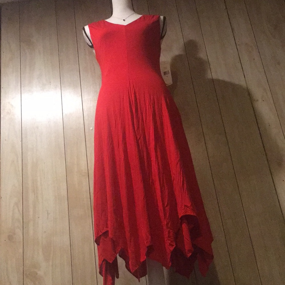 Fall Red Dress - Picture 2 of 7